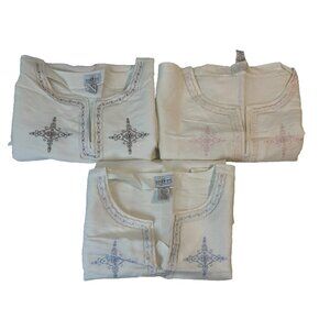 Sherry Taylor Women's White Sleeveless V Neck Tank Top Size 4X LOT OF 3 Shirts